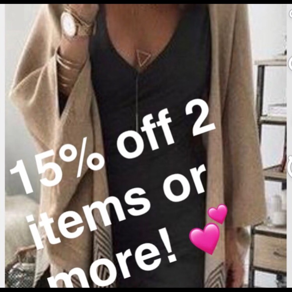 15% off sale when....
